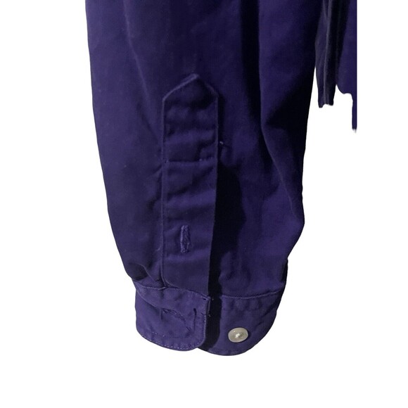 Vintage 90s Disney Store Women’s Purple Button Up Long Sleeve 7 Dwarfs Sz Large - Picture 13 of 16
